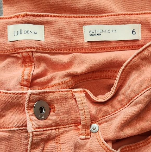 J..Jill Women's Coral Cropped Jeans - Picture 6 of 6